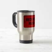 Red Hot Rush Aluminium Travel Reisbeker (Voorkant links)
