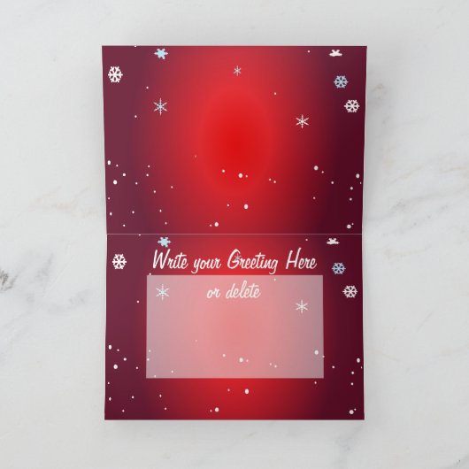 Red Hot Santa Feestdagen Kaart (Binnen)