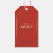  Red Hot Sauce Packet Gift Label Cadeaulabel (Voorkant)