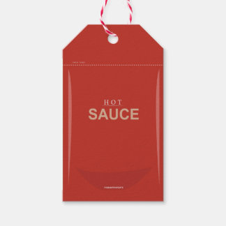 Red Hot Sauce Packet Gift Label Cadeaulabel