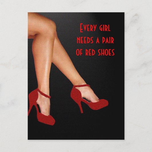 Red Hot Shoes Briefkaart (Voorkant)