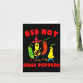 Red Hot Silly Peppers, Funny  Kaart (Voorkant)