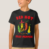 Red Hot Silly Peppers, Funny  T-shirt (Voorkant)