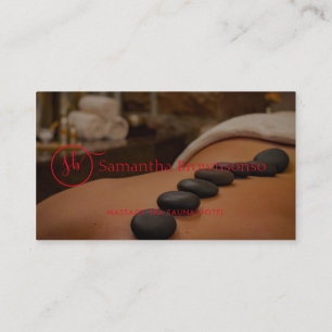 Red Hot Stone Spa Retreat Massage Visitekaartje