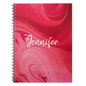 Red Hot Swirls, gepersonaliseerd Notitieboek (Voorkant)
