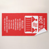 Red Hot Tub-regels Badhanddoek (Badhanddoek)