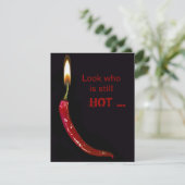 Red Hot Verjaardagsfeest Kaart (Staand voorkant)