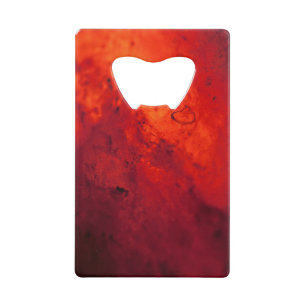 Red Hot Volcanic Lava Creditkaart Flessenopener