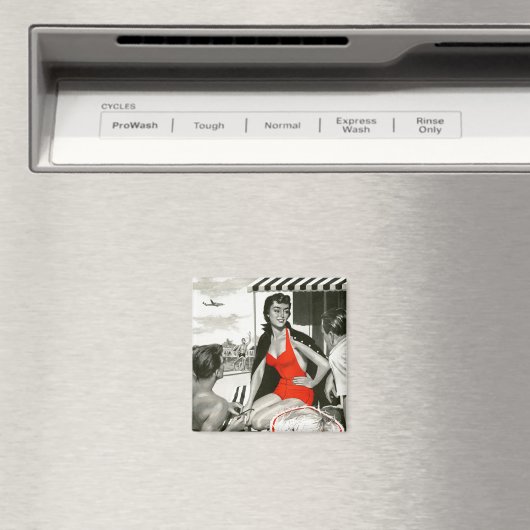 Red Hot Woman Magneet (Insitu (Vaatwasser))