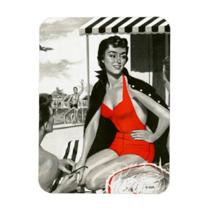 Red Hot Woman Magneet
