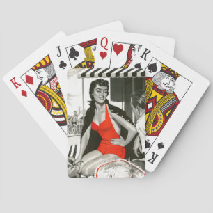 Red Hot Woman Pokerkaarten