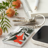 Red Hot Woman Sleutelhanger (Voorkant Rechts)