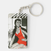 Red Hot Woman Sleutelhanger (achterkant)