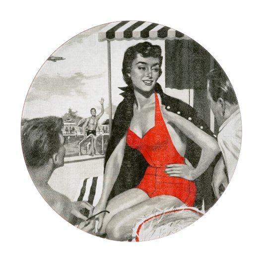 Red Hot Woman Snijplank (Voorkant)