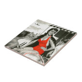 Red Hot Woman Tegeltje (Zijkant)