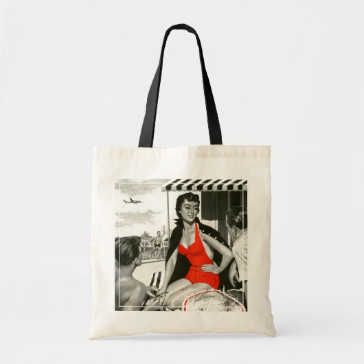 Red Hot Woman Tote Bag (Voorkant)