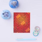 Red Hot Yoga Lover's Om Symbol Pattern Flyer (Enkel)