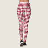 Red Houndstooth Women's Leggings (Achterkant)