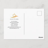 Red House For Sale Real Estate Listing Briefkaart (Achterkant)