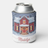 Red House Snow Can Sleeve Blikjeskoeler (Blikje Achterkant)