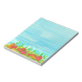 Red Houses Blue Waterverf Lined Notitieblok (Linkerzijde)