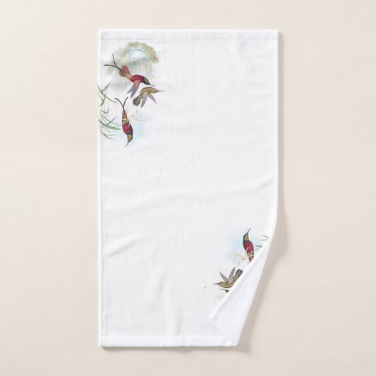 Red Hummingbird Birds Wildlife Bath Towel Set Bad Handdoek (Handdoek)
