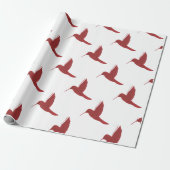 Red Hummingbird Cadeaupapier (Uitgerold)
