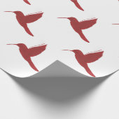 Red Hummingbird Cadeaupapier (Hoek)
