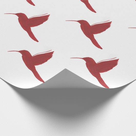 Red Hummingbird Cadeaupapier (Hoek)