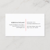 Red Hummingbird Logo Health Care, Natuurgeneeskund Visitekaartje (Achterkant)