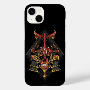 Red Hunter Samurai Skull Case-Mate iPhone 14 Hoesje