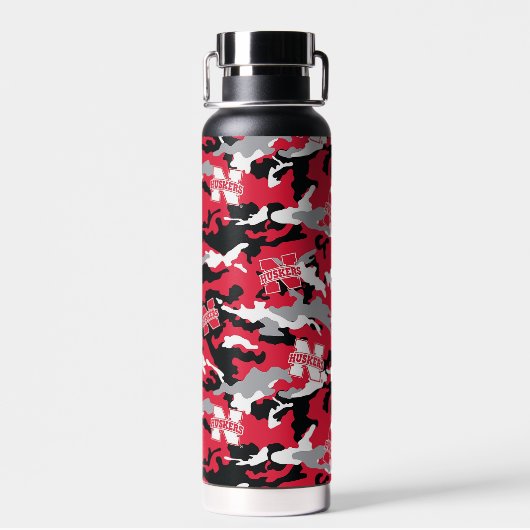 Red Huskers Camo Thor Copper Infused Waterfles (Achterkant)