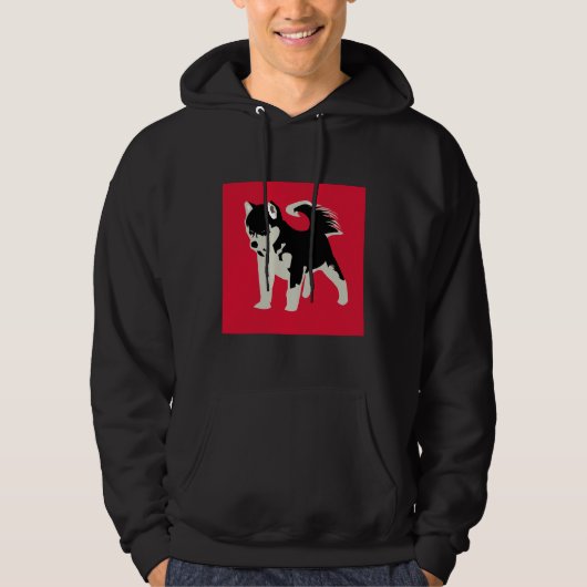 Red Husky Hoodie (Voorkant)