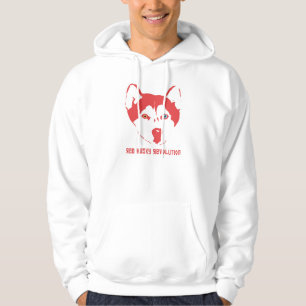 Red Husky Revolution White Hoodie