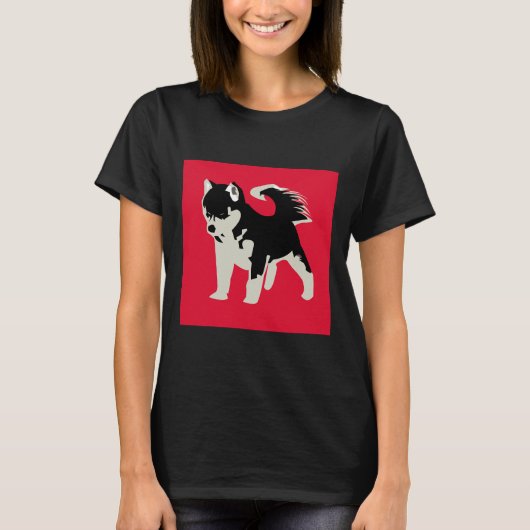 Red Husky T-shirt (Voorkant)