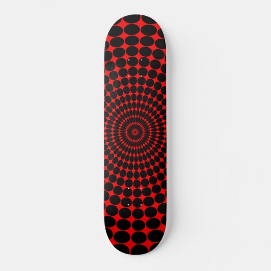 Red Hypno Skateboard (Voorkant)