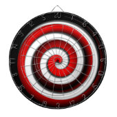 Red Hypnotic Spiral Dartbord (Voorkant)
