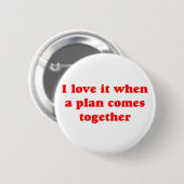 Red I Love It Button (Voorkant /achterkant)