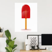 Red Ice Lolly Poster (Thuiskantoor)