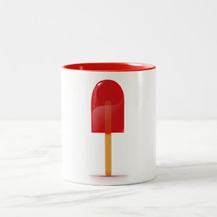 Red Ice Lolly Tweekleurige Koffiemok