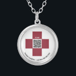 *~* Red ICE Medical Alert AP38 QR Cross Zilver Vergulden Ketting<br><div class="desc">(zoek code AP38 voor vergelijkbare items ) ICE - In hoesje van Emergency ROUND SILVER BORD KETTING / HANGER - Medical Alert Ring een kruis dat rood is bevat de QR-code. U kunt dit ontwerp ook overbrengen naar de meeste Zazzle-producten. ( Neem contact op als je hulp nodig hebt. )...</div>