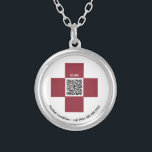 *~* Red ICE Medical Alert AP38 QR Cross Zilver Vergulden Ketting<br><div class="desc">(zoek code AP38 voor vergelijkbare items ) ICE - In hoesje van Emergency ROUND SILVER BORD KETTING / HANGER - Medical Alert Ring een kruis dat rood is bevat de QR-code. U kunt dit ontwerp ook overbrengen naar de meeste Zazzle-producten. ( Neem contact op als je hulp nodig hebt. )...</div>