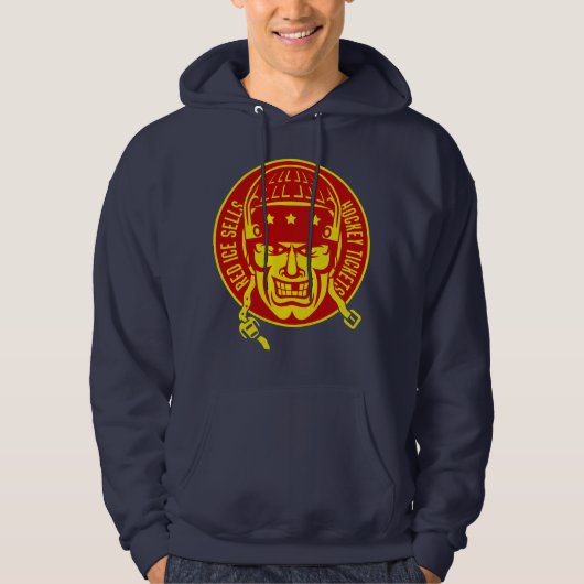 Red Ice verkoopt Hockey Tickets Hoodie (Voorkant)