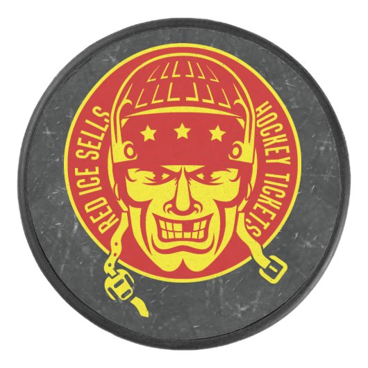 Red Ice verkoopt Hockey Tickets Puck (Voorkant)