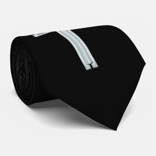 Red Ichthus Cross Stropdas (Opgerold)