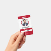Red | ID-kaart van het professionele fotobedrijf Badge (Handheld)