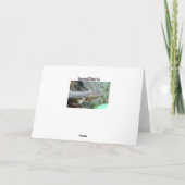 Red Iguana Feestdagen Kaart (Achterkant)