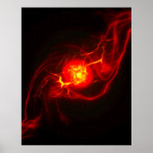 Red Imploding Supernova Poster (Voorkant)