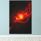 Red Imploding Supernova Stretched Canvas Afdrukken (Insitu (Houten vloer))