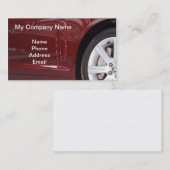 Red Imported Luxury Car Visitekaartje (Voorkant / Achterkant)